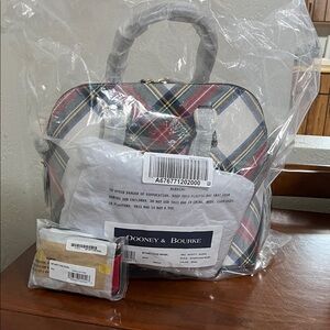 Dooney & Bourke Multicolor Plaid Satchel